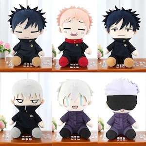 Jujutsu Kaisen Plush Dolls – Gojo, Megumi, Yuji, Inumaki | Cute Anime Stuffed Toy Gift for Kids & Fans
