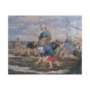 Kuroda Seiki "Shellfish Digging" Jigsaw Puzzle / Collection of Modern Japanese Western Painting Masterpieces / Art Puzzle