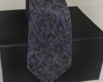 Christian Dior Paris Silk Necktie – Vintage 90s Designer Tie