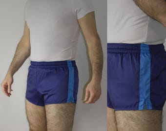 Vintage gymshort van het Duitse leger | Bundeswehr Wunsch & Rudolph-short |  Satijnen hardloopshort in jaren 80-stijl