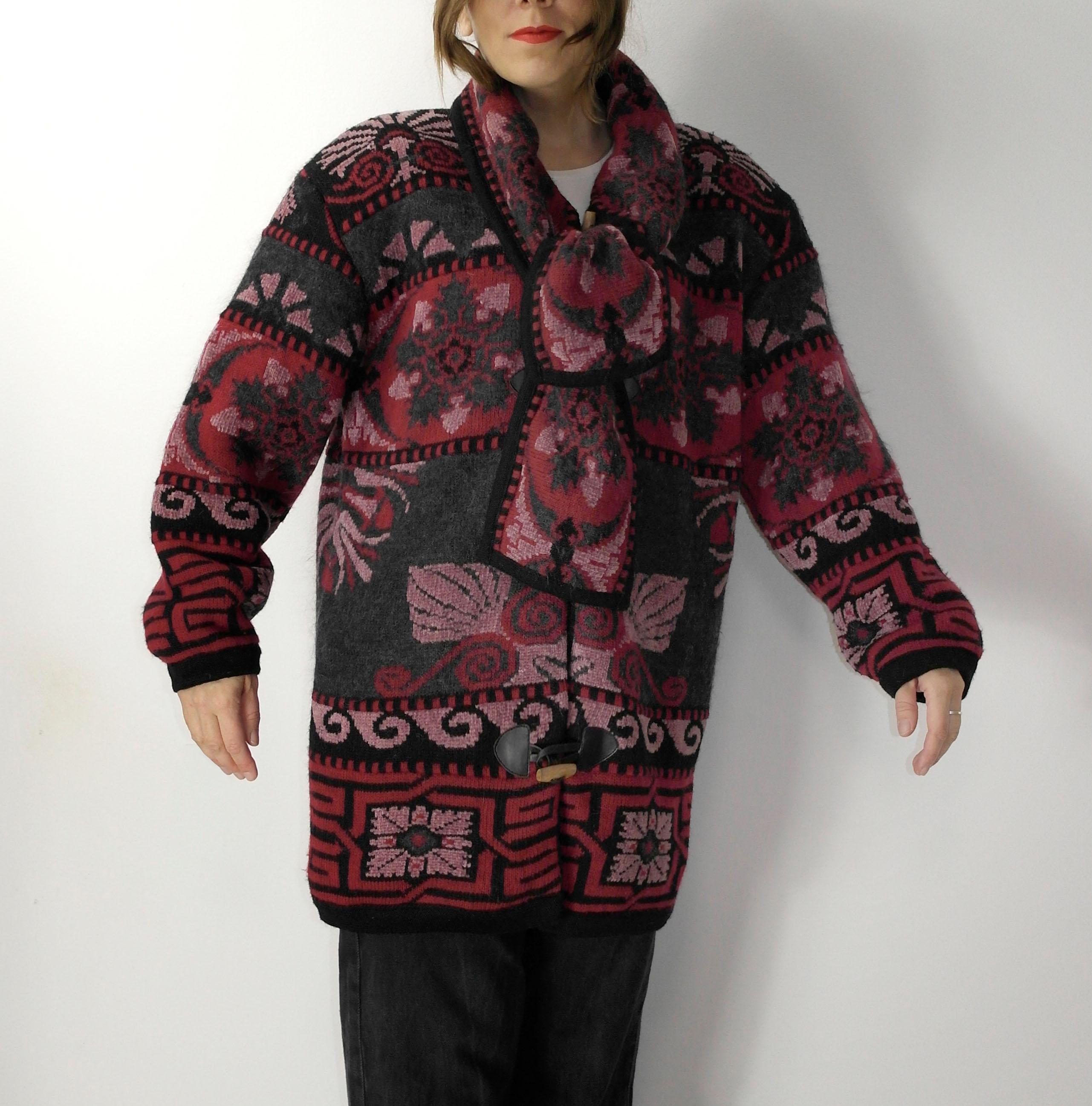 Vintage Black Mohair Knit Jacket - European Vintage - Euro Vintage