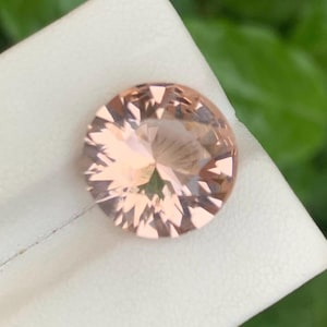 Natural Imperial Pink Morganite Brilliant | 7.65 Cts | Polished | Round Cut Gemstone