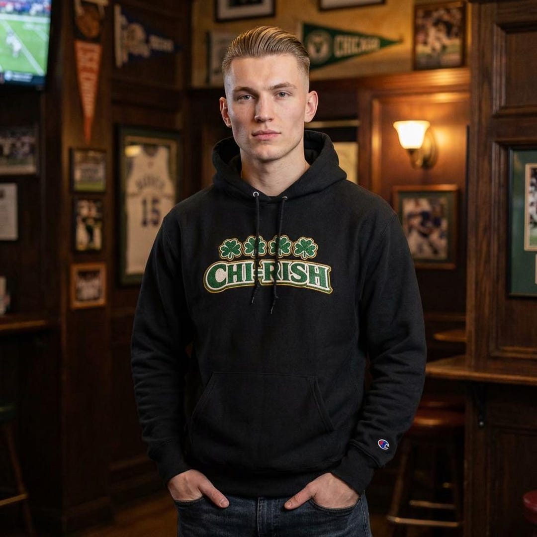 Chi-rish Shamrock Champion Hoodie | St. Patrick's Day Irish Pride - Etsy