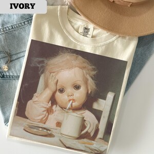 doll smoking a cigarette Vintage French Boudoir Poupee De Salon Gerb's Paris Bed Doll Composition Head Missing old fetus during pregnat mother smoking Graphically showing the pollutants that can reach a developing baby Jar and fetus are easy to clean 5 x 14 x 5 10" Smoking Doll (Other Dolls)