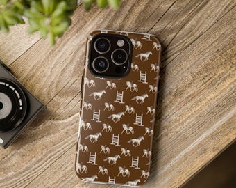 Coque pour téléphone équestre : motif cheval 3D, protection durable