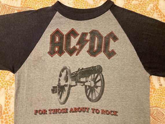 Original AC/DC vintage 1982 tour T SHIRT - Gem