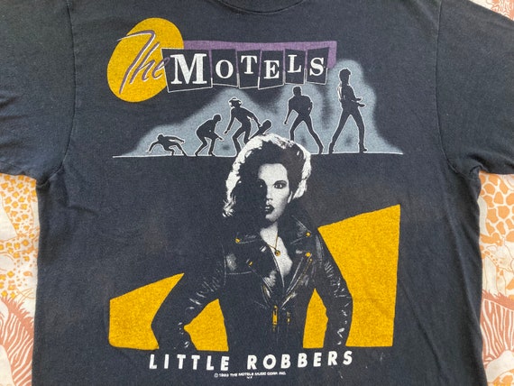 Original THE MOTELS 1984 Tour vintage T SHIRT - image 1