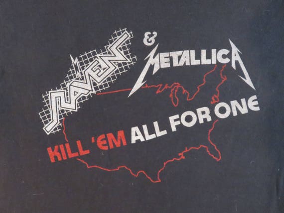 METALLICA RAVEN 1983 tour T SHIRT