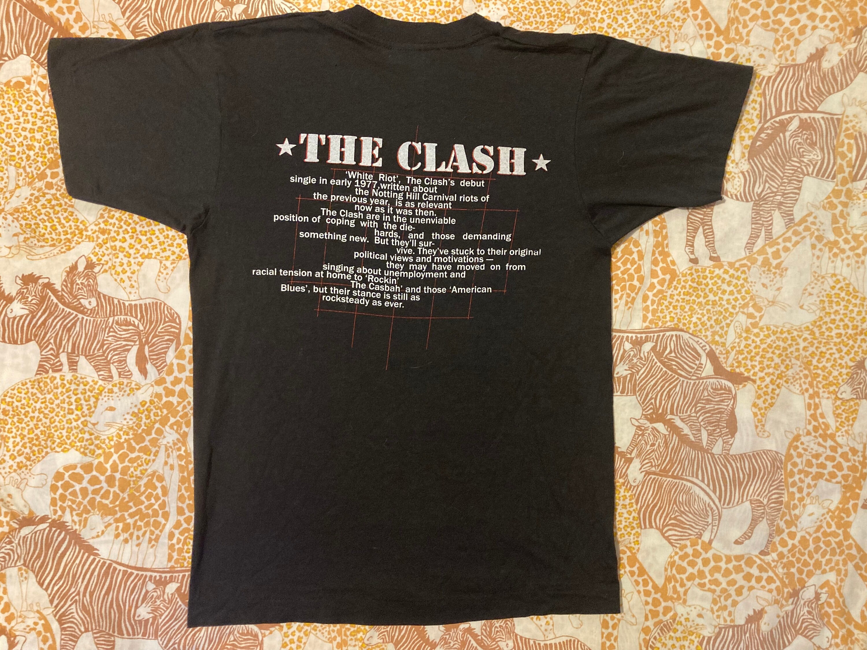 Original 80s THE CLASH Vintage T SHIRT - Etsy