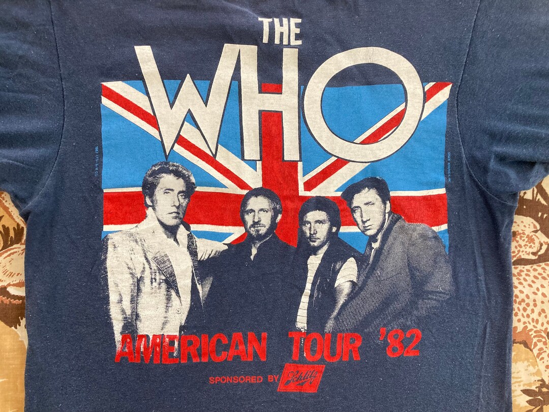 Original THE WHO 1982 Tour Vintage T SHIRT - Etsy Original THE WHO 1982 Tour Vintage T SHIRT - Etsy