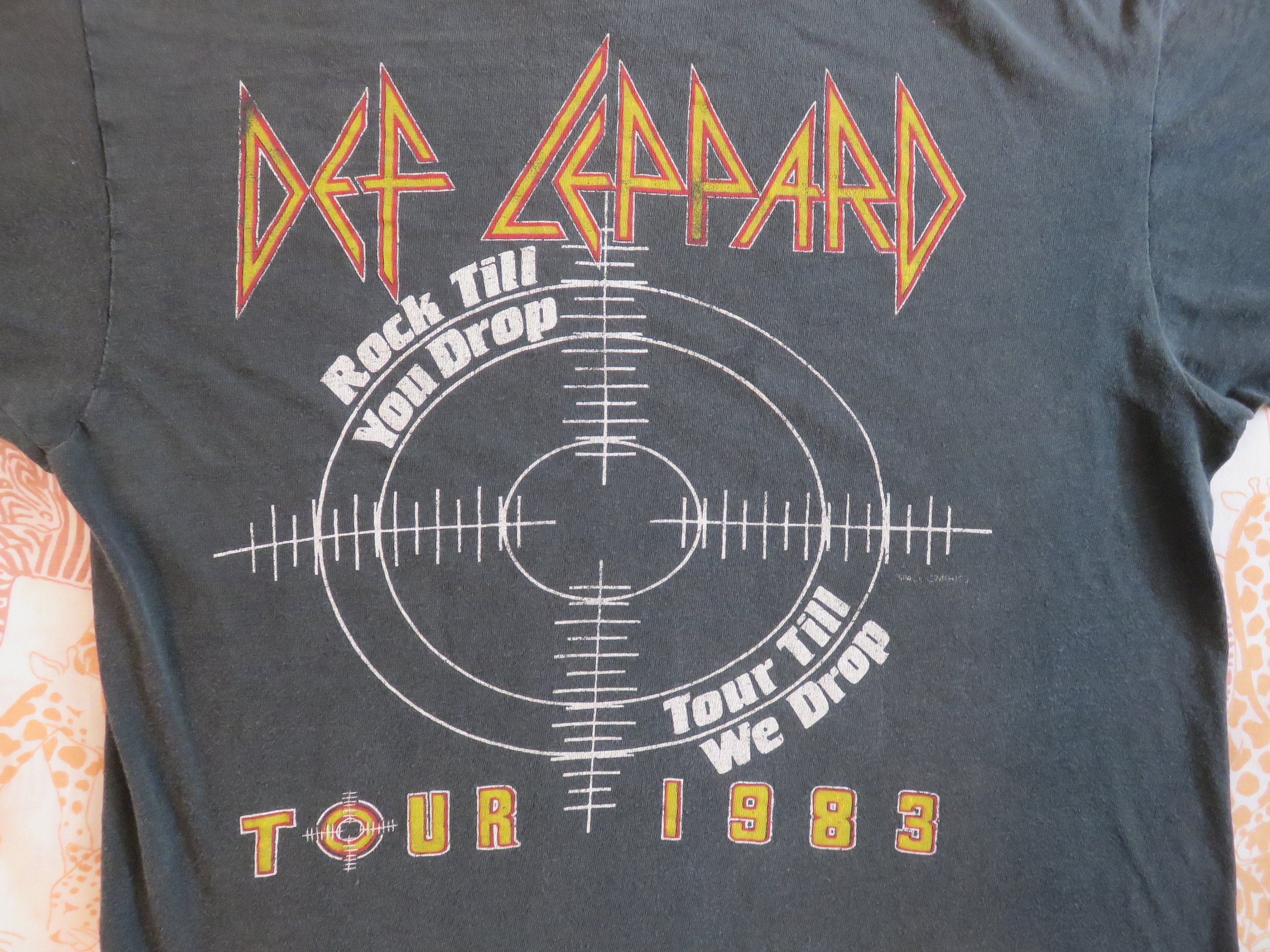 Original DEF LEPPARD 1983 Tour T SHIRT Vintage Tee - Etsy Finland