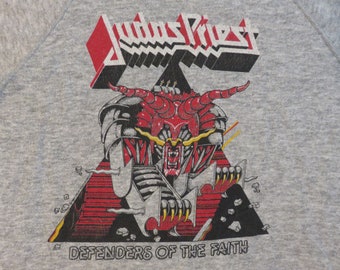 Vintage camiseta de concierto original de JUDAS sacerdote 1983 Tour sudadera