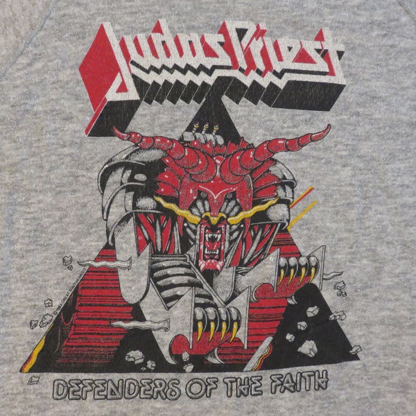 Vintage camiseta de concierto original de JUDAS sacerdote 1983 Tour sudadera