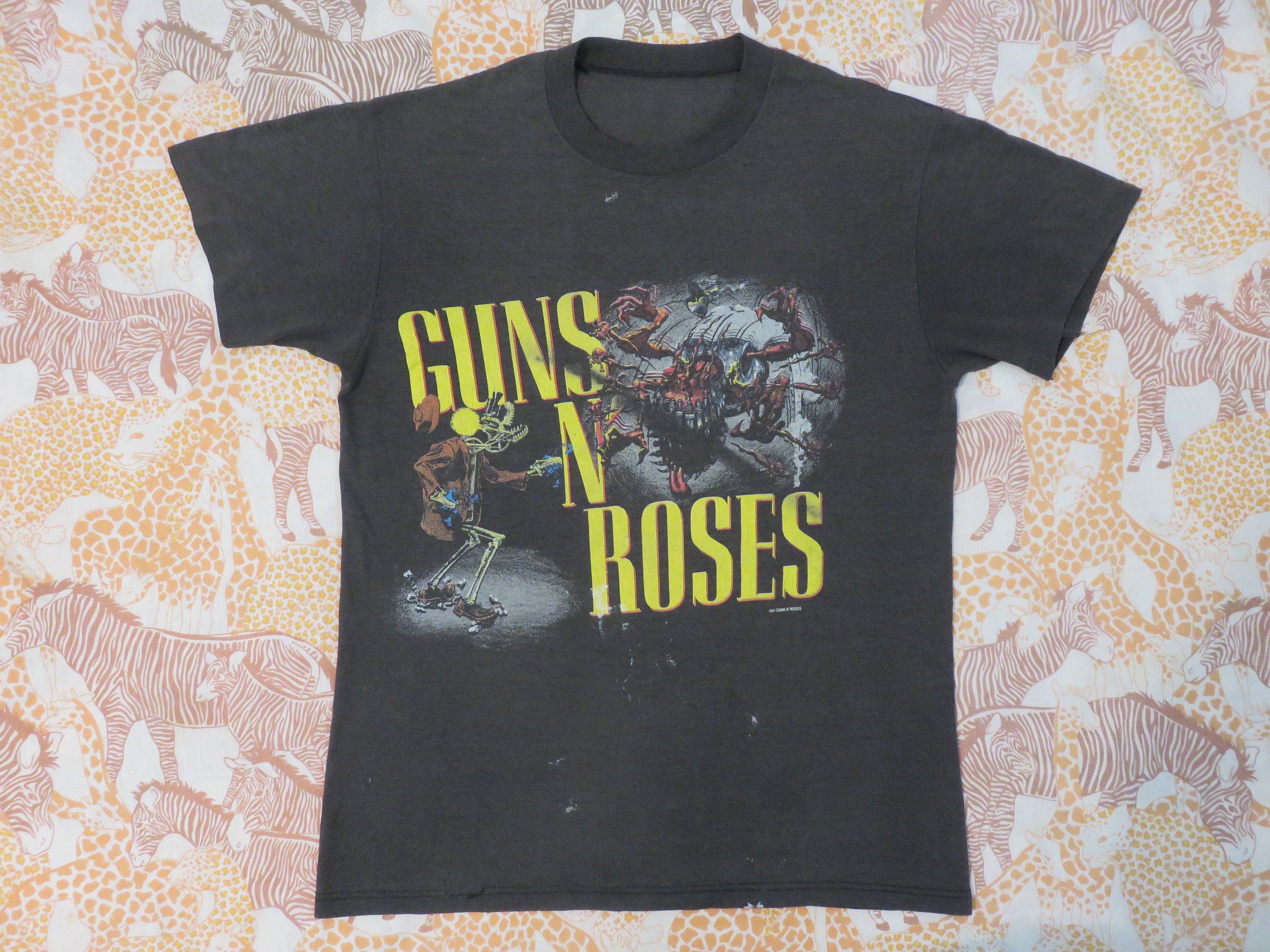 GUNS N ROSES 1987 Tour T SHIRT Original Vintage Concert Tee - Etsy