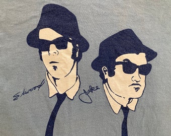 Original BLUES BROTHERS 1980 Tour vintage T SHIRT