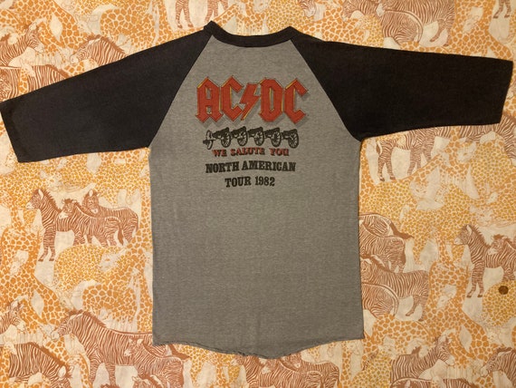 Original AC/DC vintage 1982 tour T SHIRT - Gem