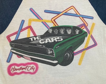 THE CARS 1984 Tour T SHIRT Original vintage