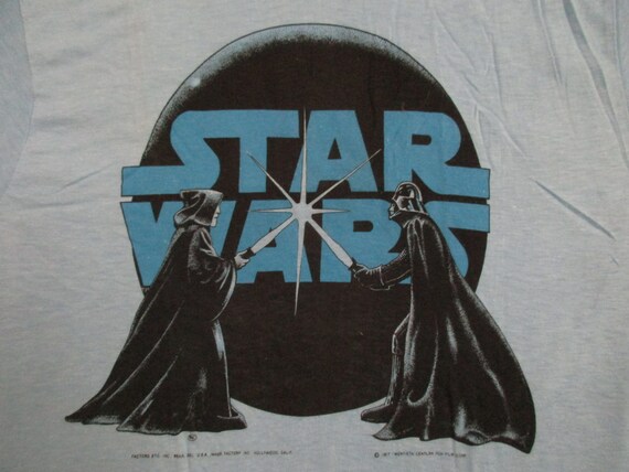 Original 1977 STAR WARS Darth Vader T SHIRT Unused - Etsy
