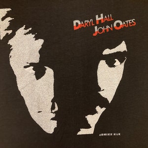 Original HALL and OATES 1982 Tour screen stars vintage T SHIRT