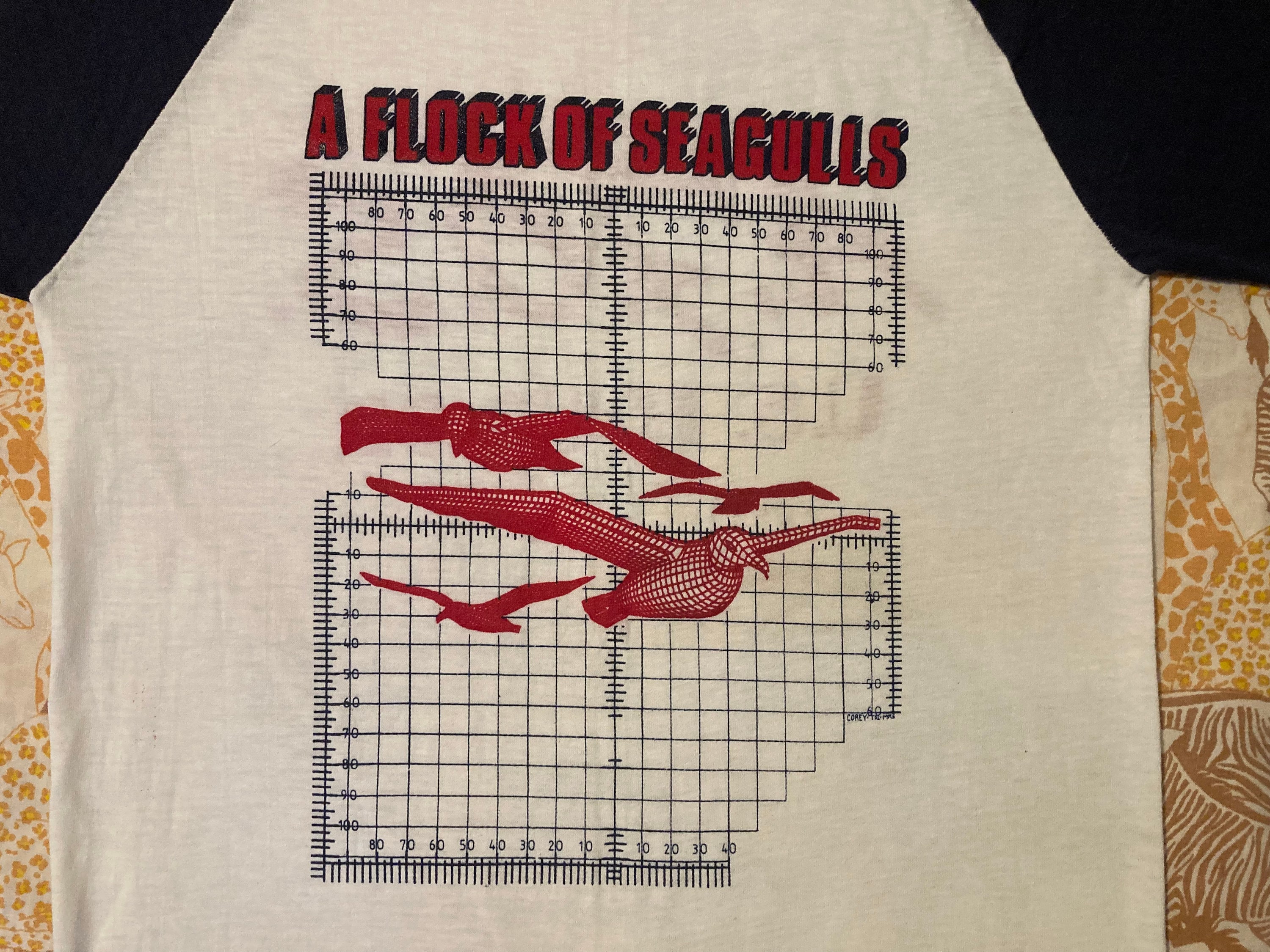 Original A Flock of Seagulls 1982 Tour Vintage T SHIRT Mint Unused 