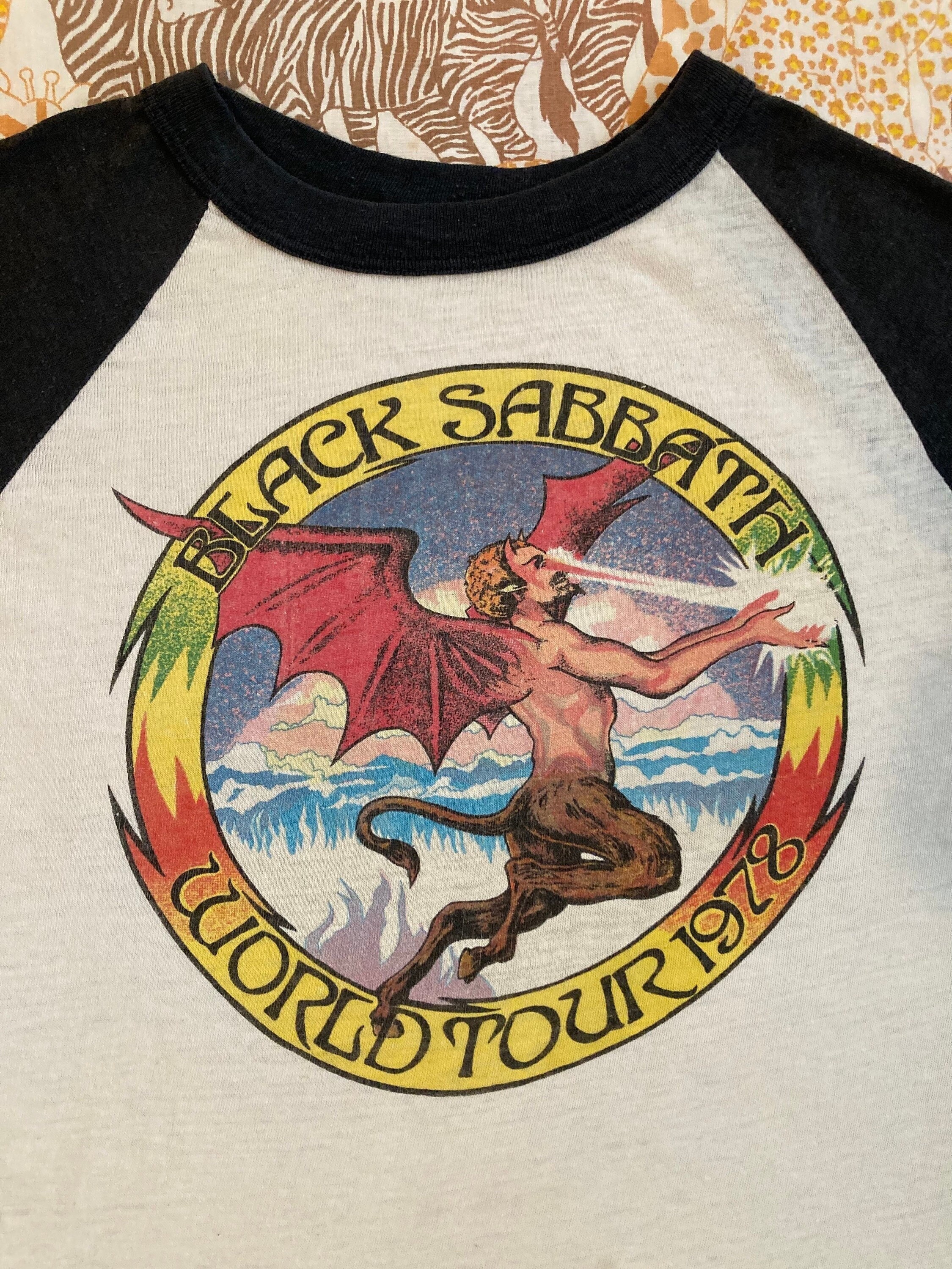 Tour T 1978 SABBATH BLACK Vintage SHIRT Etsy Original -