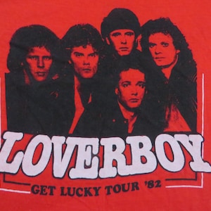 LOVERBOY 1982 tour T SHIRT small mint