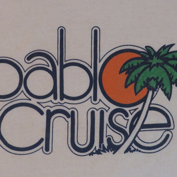 Vintage PABLO CRUISE 1976 Tour T SHIRT original concert tee