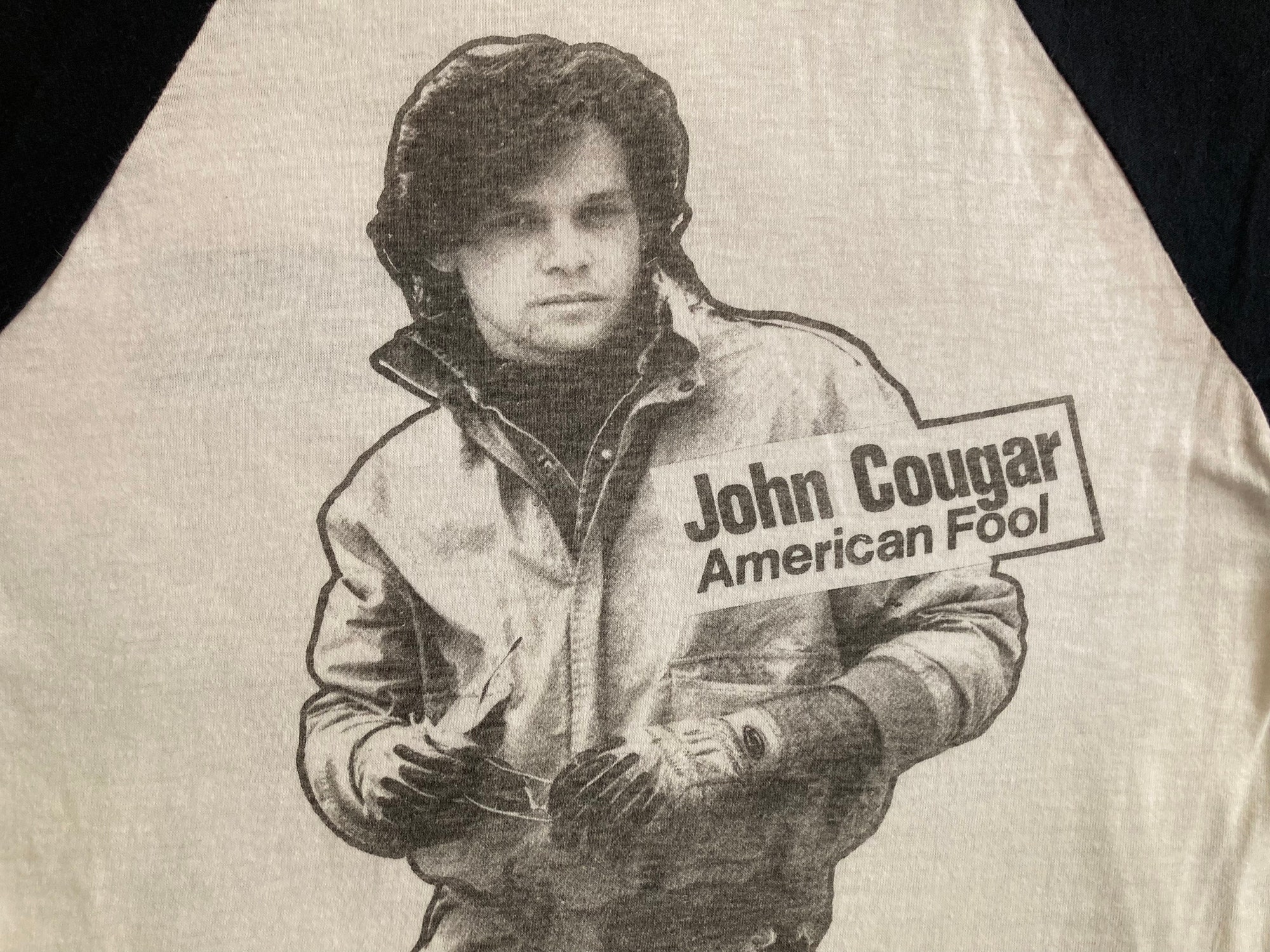 JOHN COUGAR original vintage 1982 tour baseball tee