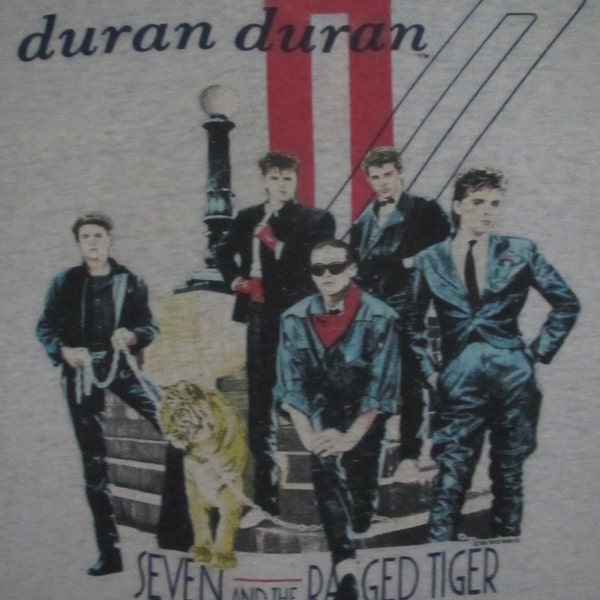 Vintage 1984 DURAN DURAN T SHIRT paper thin burnout