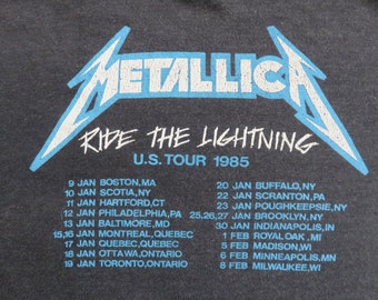 Original METALLICA 1985 tour SHIRT vintage concert tee