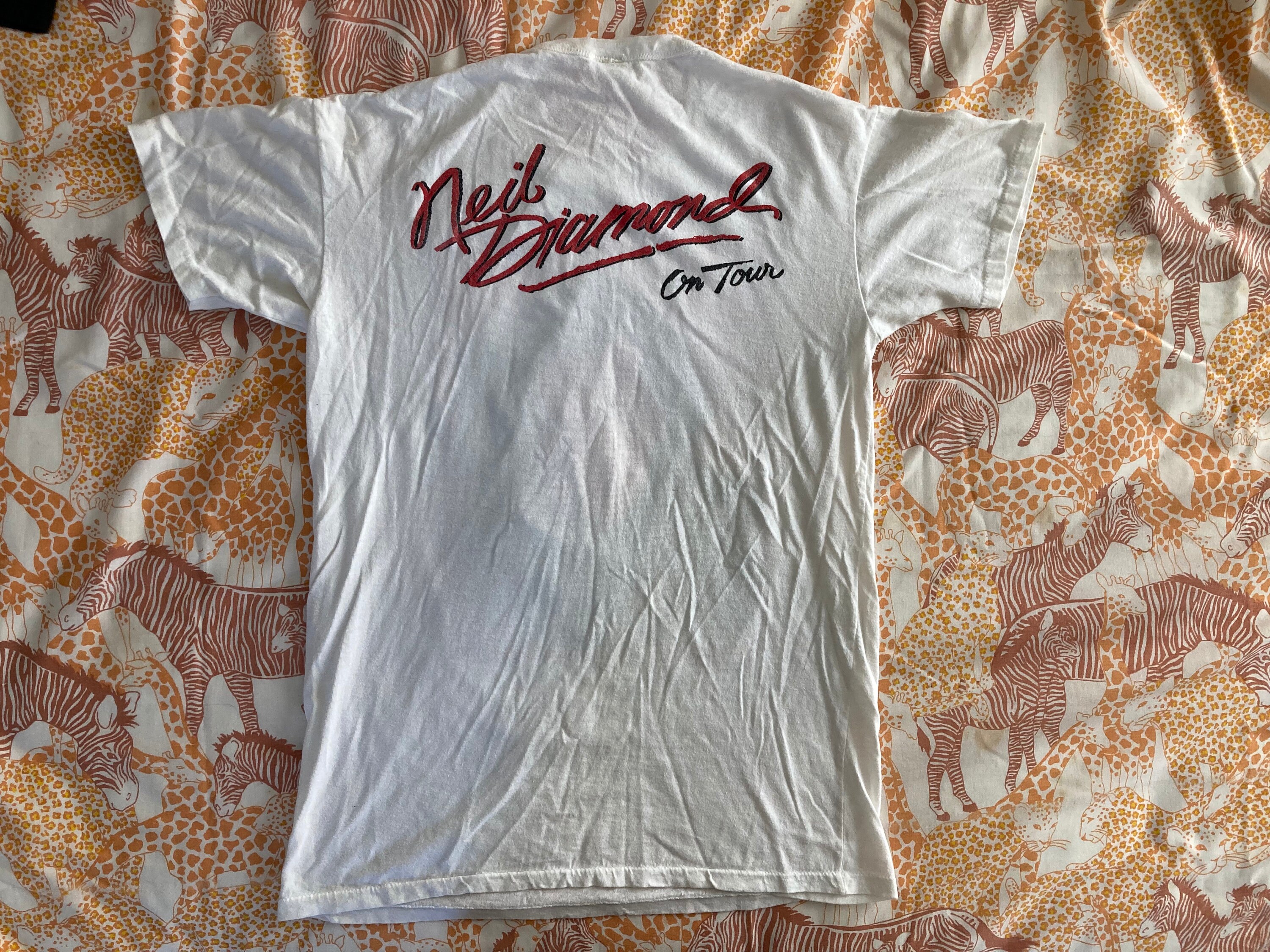 Original NEIL DIAMOND Vintage 1982 Tour T SHIRT - Etsy