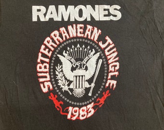 Original RAMONES 1982 Tour T SHIRT vintage concert tee