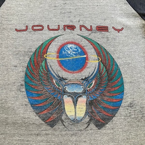 JOURNEY 1981 TOUR T SHIRT Original vintage burnout