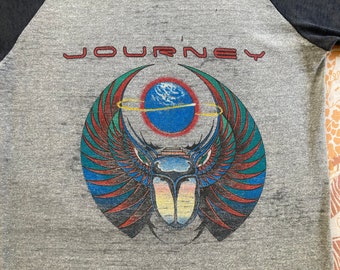 JOURNEY 1981 TOUR T SHIRT Original vintage burnout