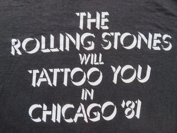 Vintage ROLLING STONES 1981 Chicago Promo T SHIRT… - image 5