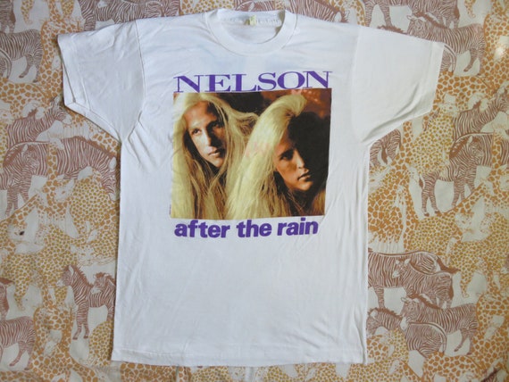 Vintage NELSON 1990 Tour T SHIRT original concert… - image 2