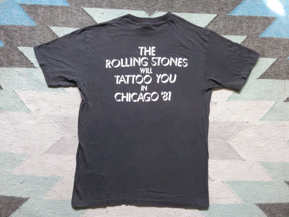 Vintage ROLLING STONES 1981 Chicago Promo T SHIRT… - image 4