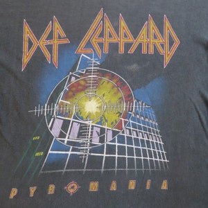 Original DEF LEPPARD 1983 tour T SHIRT vintage tee