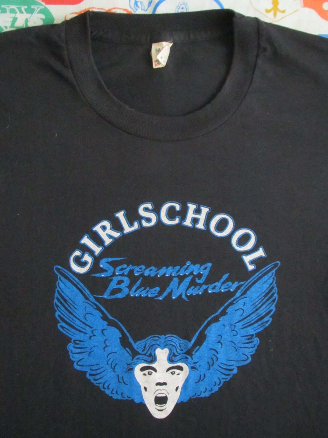 Original GIRLSCHOOL Vintage 80s Tshirt 