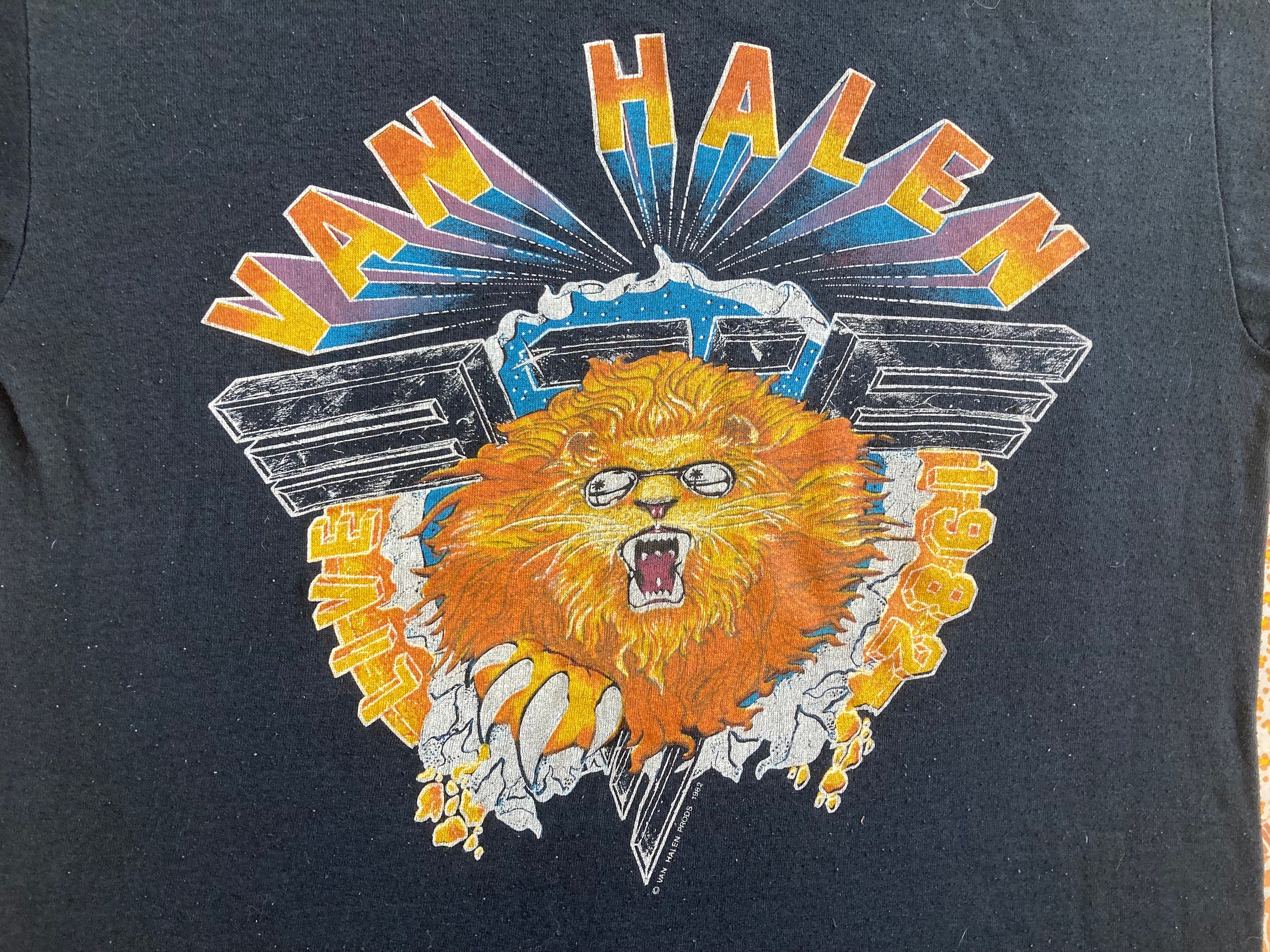 van halen 1982 tour shirt