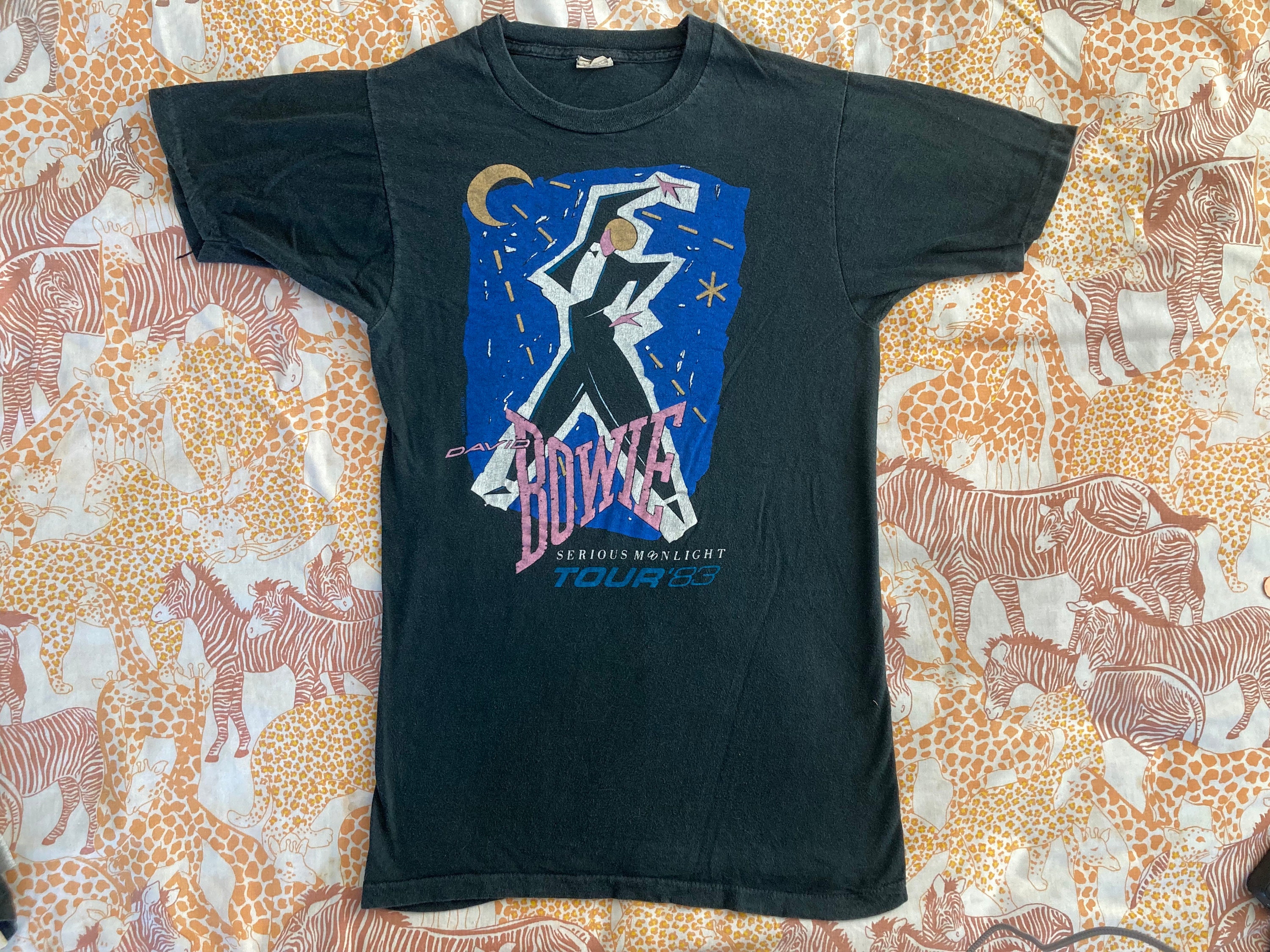 David Bowie Tシャツ 96年ツアー　3日間だけ値下げ！ Amazon | [David Bowie] T Shirt Serious Moonlight Tour 83
