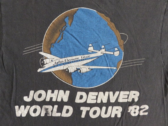 JOHN DENVER vintage 1982 tour T SHIRT