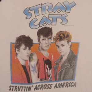 STRAY CATS 1983 tour T SHIRT