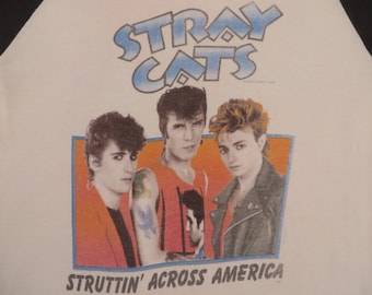 STRAY CATS 1983 tour T SHIRT