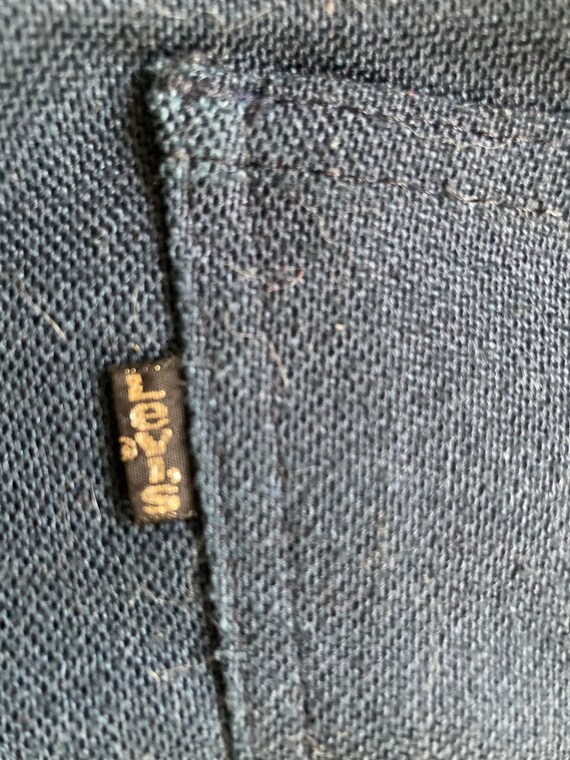 Vintage LEVI'S STA PREST Navy Blue Pants 33 X 27.5 - Etsy