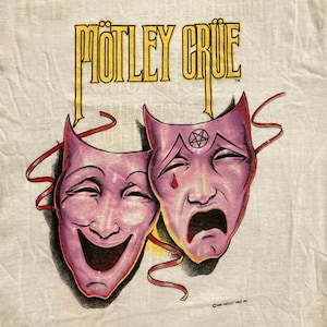 Original MOTLEY CRUE 1985 Tour crew vintage T SHIRT