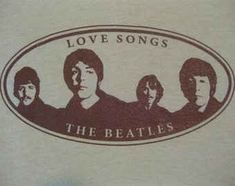 Vintage THE BEATLES 80s T SHIRT  mint