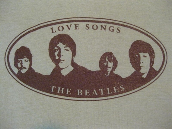 Vintage THE BEATLES 80s T SHIRT  mint - image 1