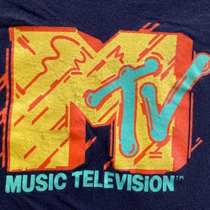 Original 80s MTV screen stars vintage T SHIRT
