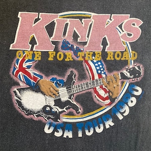 Original KINKS 1980 Tour vintage T SHIRT
